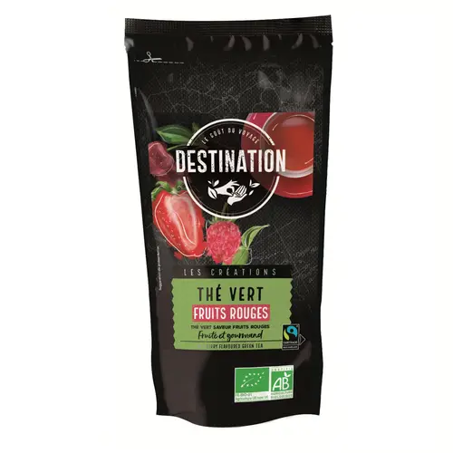 Thé vert bio aux fruits rouges Destination - 100 g