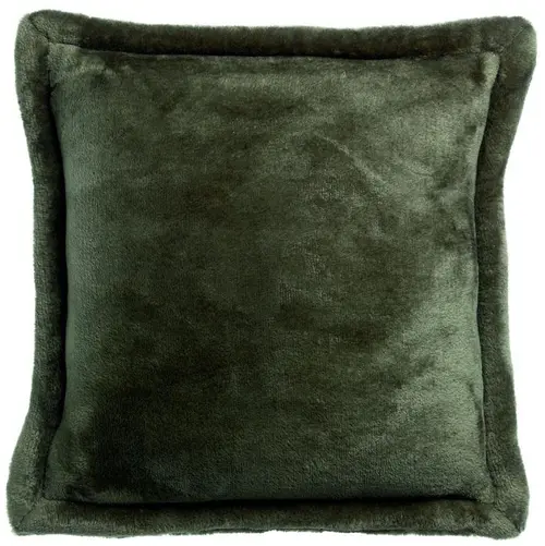 Coussin carré vert fougères en polyester Tender - 50 x 50 cm