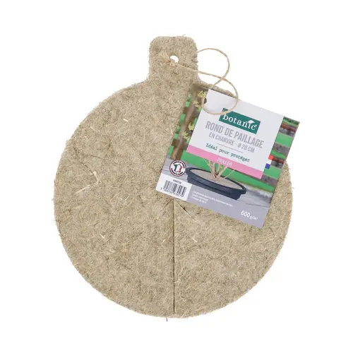 Rond de paillage en chanvre botanic® - Ø 20 cm
