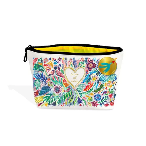 Trousse de voyage La vie est belle Cartes d’Art - 30 x 19 cm
