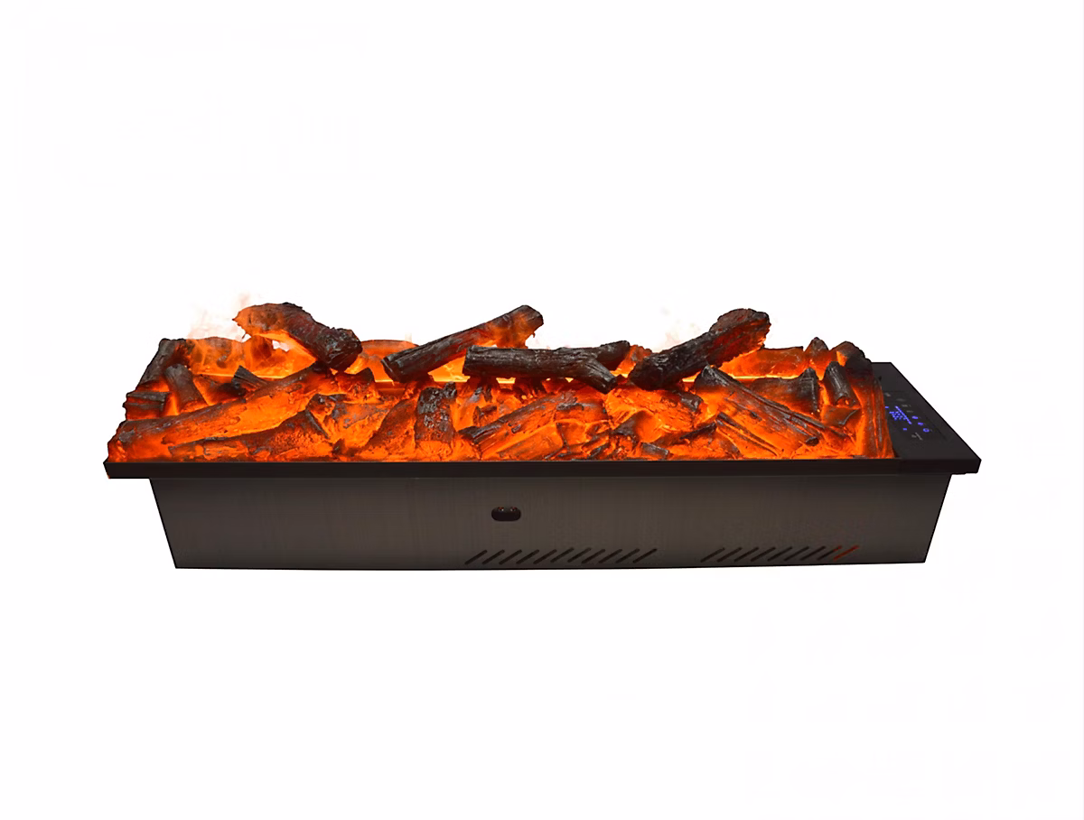 Cheminée décorative avec flamme simulée et bûches – Réf. ZKJSIPQUY9478129561