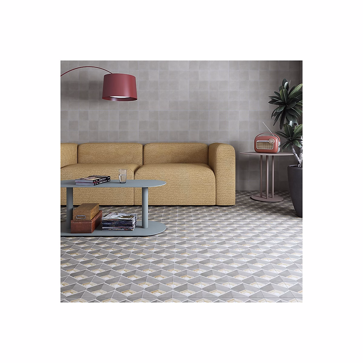 Carrelage effet carreau ciment POP TILE BONNIE 15 × 15cm – Boîte de 1 m2