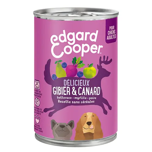 Pâtée pour chien Edgar & Cooper gibier-canard - 400 g