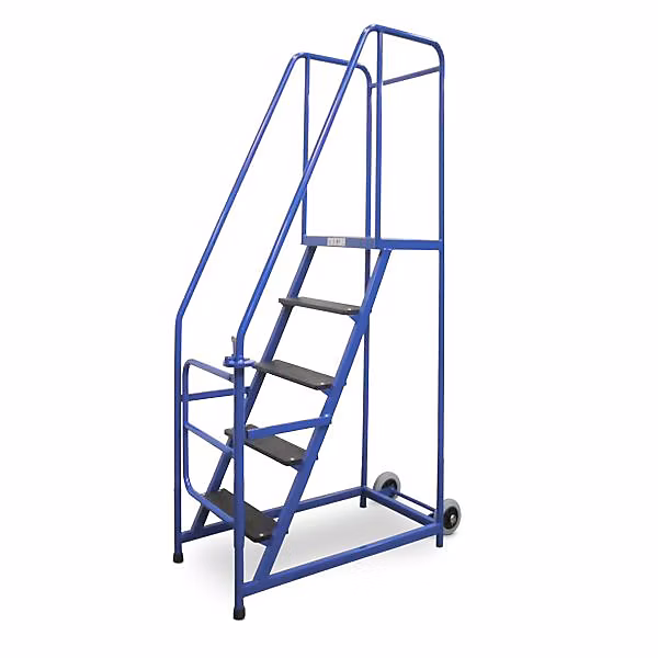 Escabeau 2 marches pour rayonnage – Hauteur de travail max. 2.52m, ESLP02