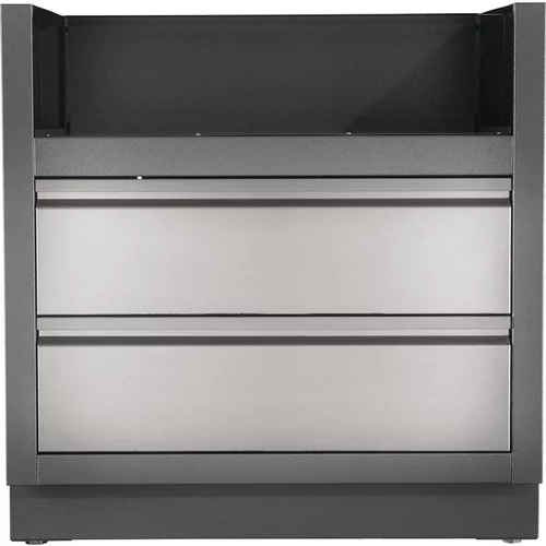 Meuble encastrable pour plancha coloris gris Napoleon