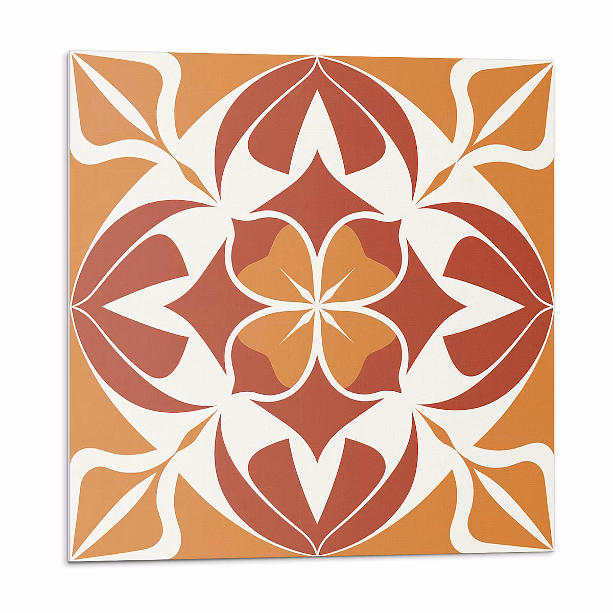 Carreaux PVC Wallfluent 20 × 20 cm Motif Végétal Symétrique 20 pièces