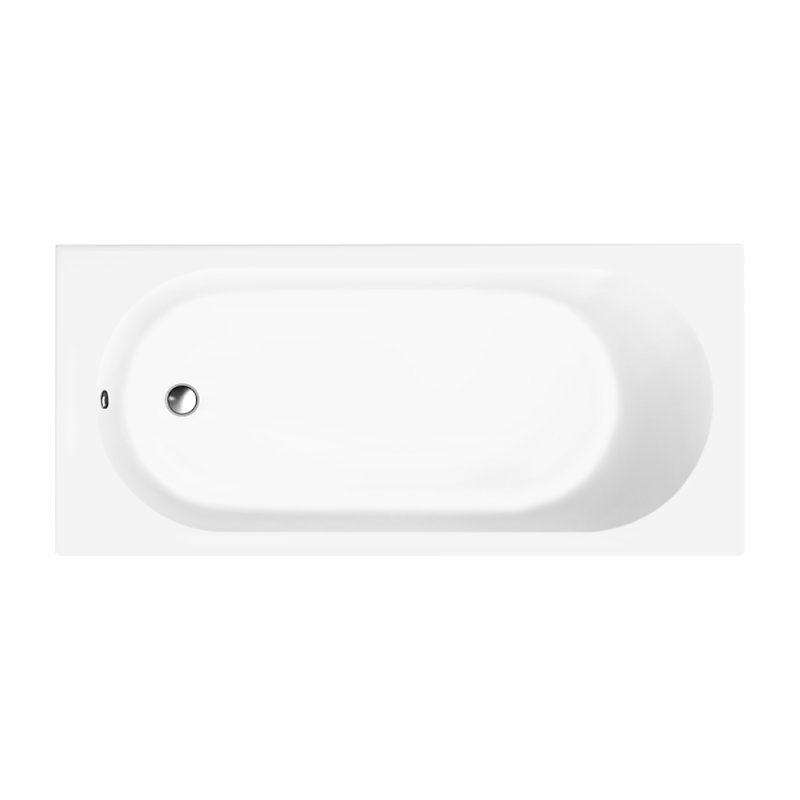 Baignoire droite 160 X 70 VILLEROY ET BOCH O Novo Solo acrylique | Baignoire