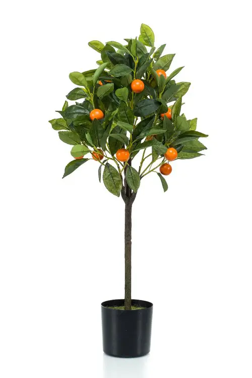 Oranger artificiel en pot - 30 x 75 cm