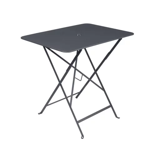 Table pliante rectangulaire en acier couleur carbone Bistro Fermob - 77 x 57 x 75 cm