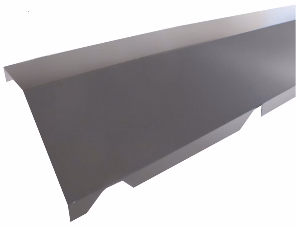 Faitière monopente acier graphite Ondométal – Sedpa France