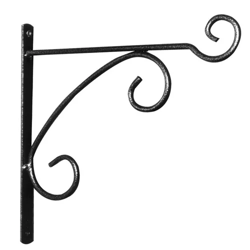 Potence en fer rond gris martelé 40 cm