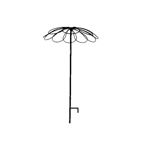 Tuteur parapluie 9 pétales anti rotation fer vieilli – 2,5 m de haut