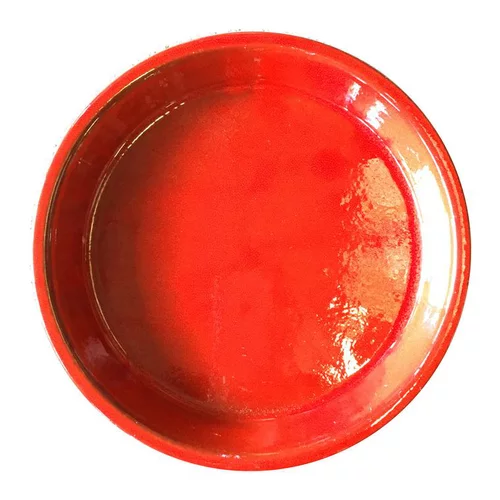 Soucoupe Les Poteries d'Albi coloris coquelicot - Ø 17 cm