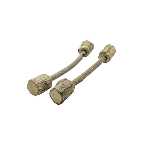 JOUET POUR CHAT BUBIMEX® HALTÈRES BOIS DE MATABI X2