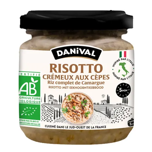 Risotto crémeux aux cèpes bio Danival - 320 g