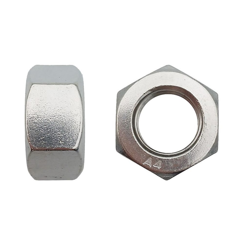 10 Ecrous Hexagonaux HU M27 mm – DIN 934, Inox A4, D-Work