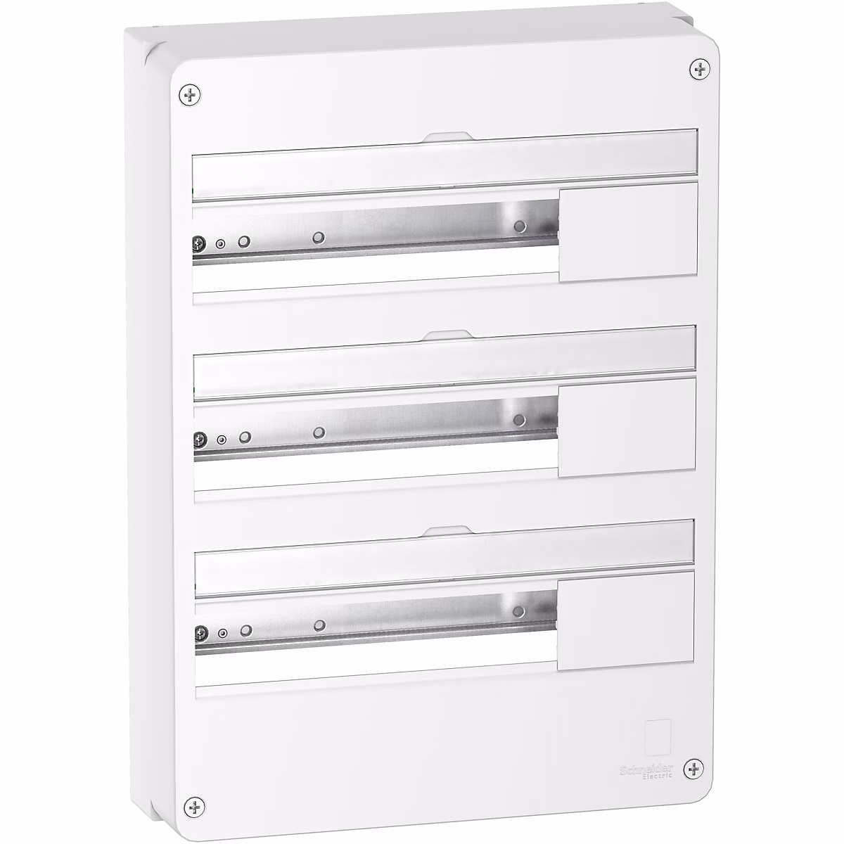 Tableau électrique et protection – Resi9 Coffret en saillie blanc RAL 9003 3x18 modules 54 modules 90 A SCHNEIDER ELECTRIC R9H18403