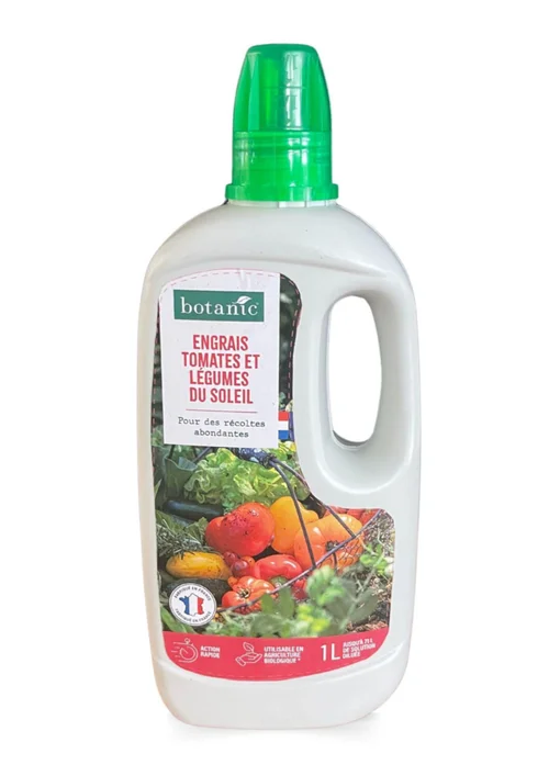 Engrais tomates, aubergines, courgettes et poivrons en bouteille botanic® - 1L