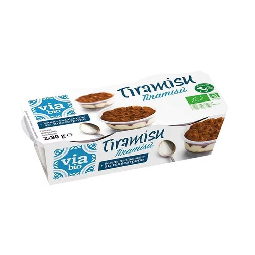 Lot de 2 tiramisus bio Viabio - 2 x 80 g