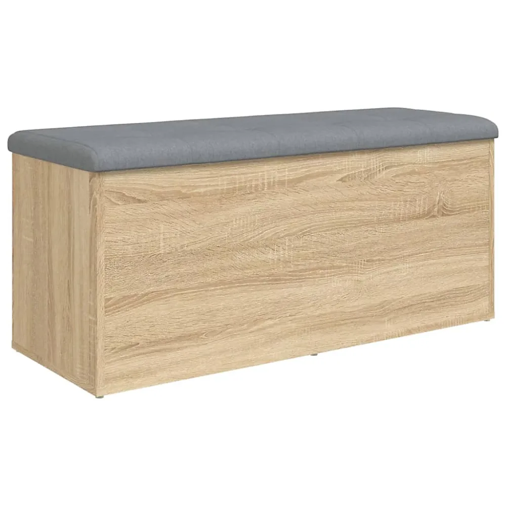 Banc de rangement Chêne Sonoma 102 × 42 × 45 cm Bois d'ingénierie vidaXL