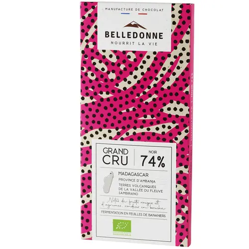 Tablette noir Madagascar bio Belledonne - 100 g
