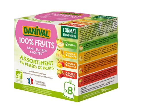 Poki panaché en gourde Danival bio 8x - 90 g