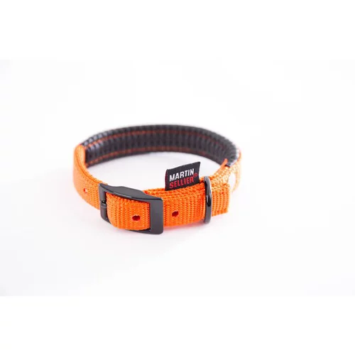 Collier droit Confort pour chien coloris orange - 1,6x35 cm