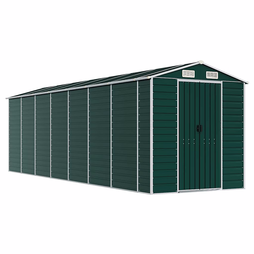 Abri de jardin vert 191 × 640 × 198 cm acier galvanisé vidaXL