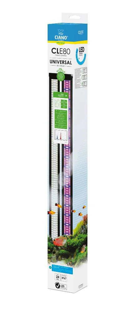 Rampe LED pour aquarium coloris noir Plantes Ciano - 80 cm