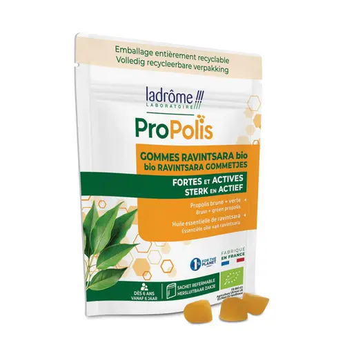 Gommes à la propolis et ravintsara bio Ladrôme – 45 g