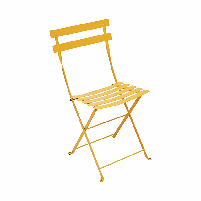Chaise de jardin pliante Fermob Bistro en métal | Coloris miel – Hauteur 83 cm