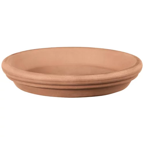 Soucoupe en terre cuite claire Deroma Wx Hite - Ø 19 cm