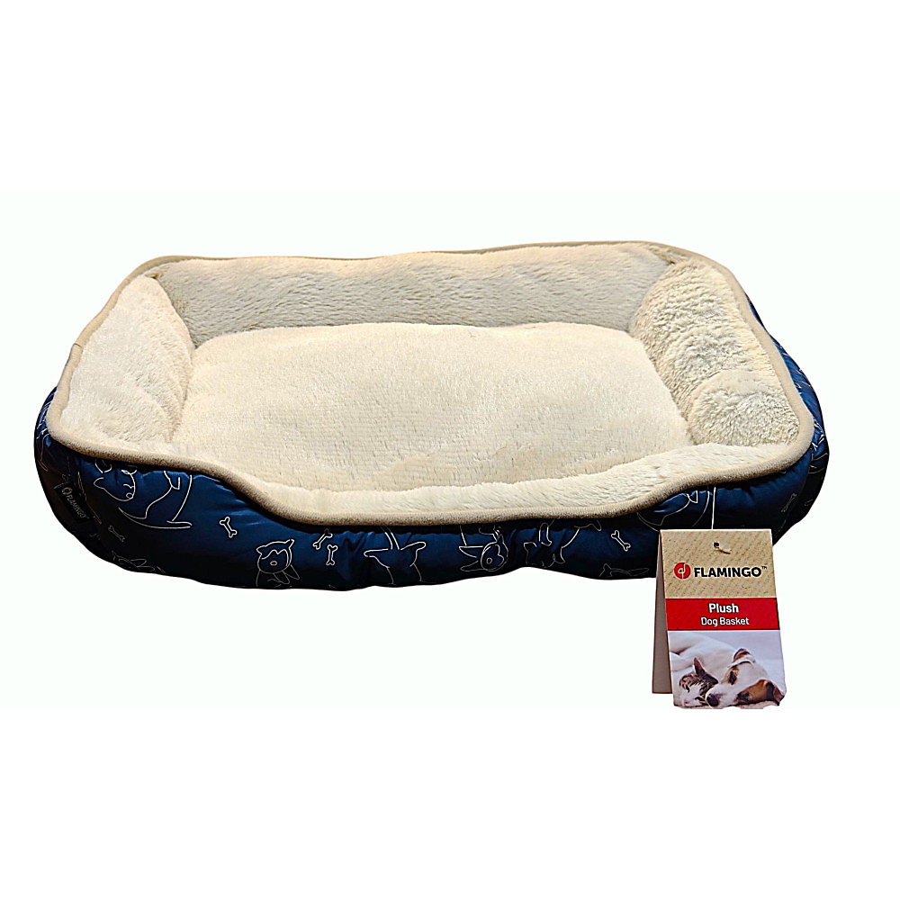Coussin Lilly bleu Rectangle 50 par 40 par 12 cm pour petit chien et chat – Réf. MDZVBDWRU2275873327