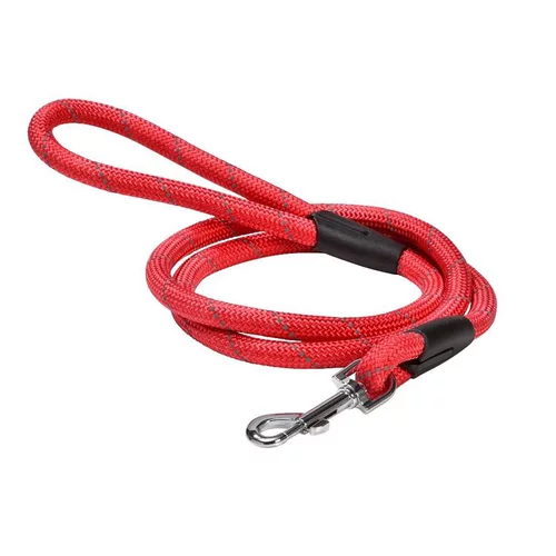 Laisse pour chien coloris rouge en nylon rond Bobby Walk – Taille unique