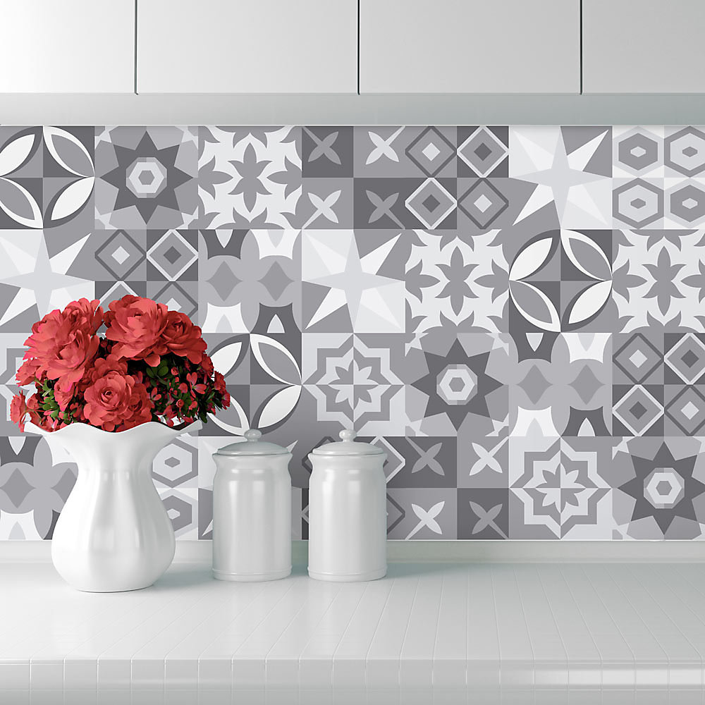 Crédence Adhésive Gris 100 × 40 cm