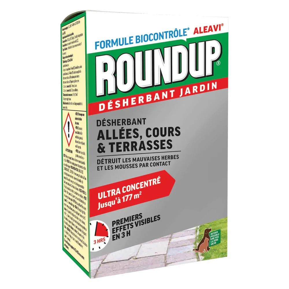 Désherbant Allées, Cours, Terrasses ROUND UP