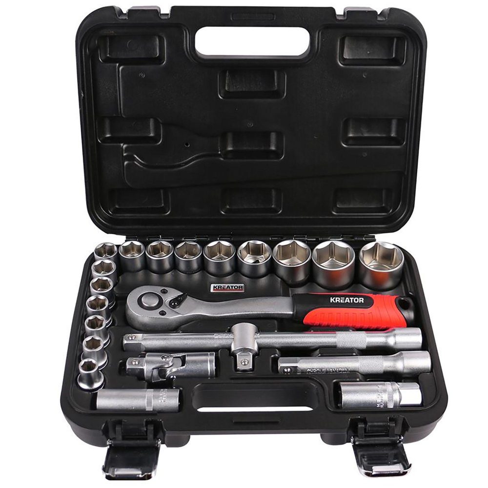 KREATOR Coffret cliquet 1/2 avec douille 22pcs kreator