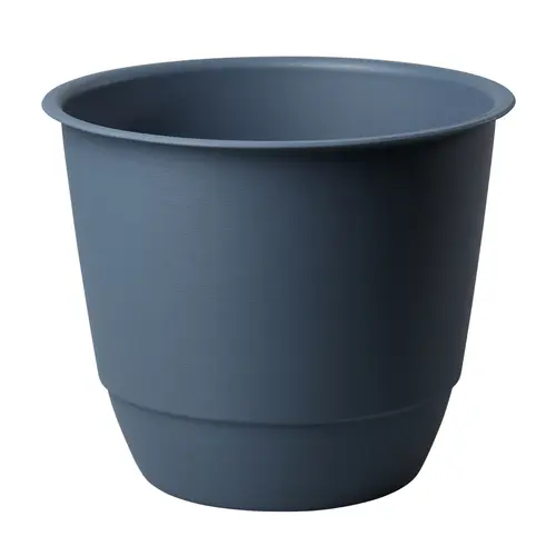 Pot en matière recyclée coloris bleu jean Poetic Joy 25 - Ø 24,6 x H 20,3 cm