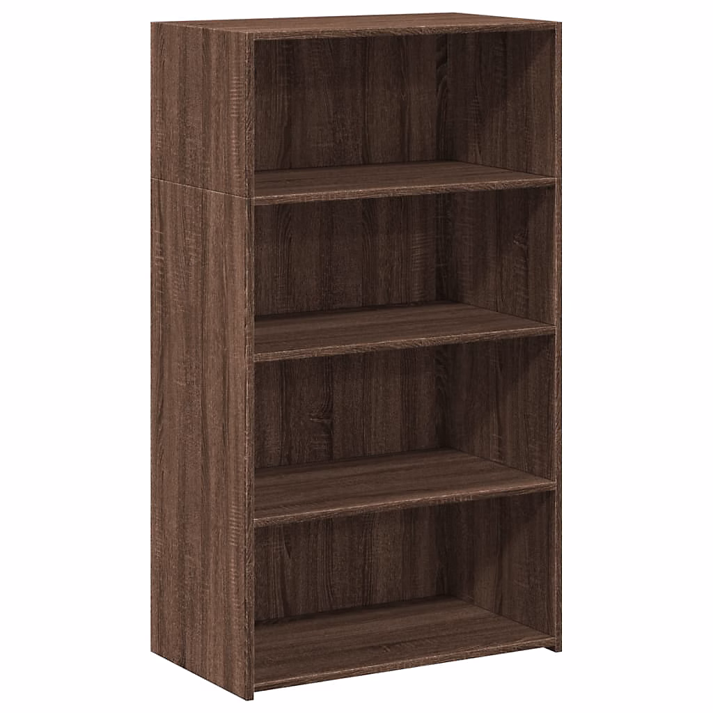 Buffet haut chêne marron 70 × 41 × 124 cm bois d'ingénierie vidaXL