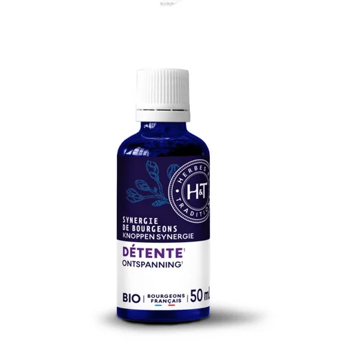 Complément alimentaire synergie gemmo détente bio Herbes et Traditions - 50 ml