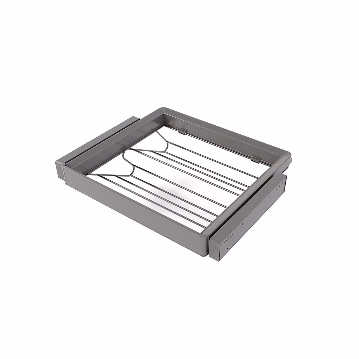 Emuca Kit tiroir à chaussures et rack ajustable Quartz pour armoires – glissières extension totale et à fermeture douce, Module