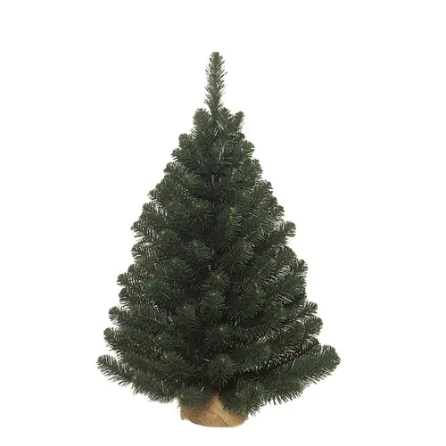 Sapin de Noël artificiel vert dans pot en jute Alpine - Ø 51 x H 60 cm