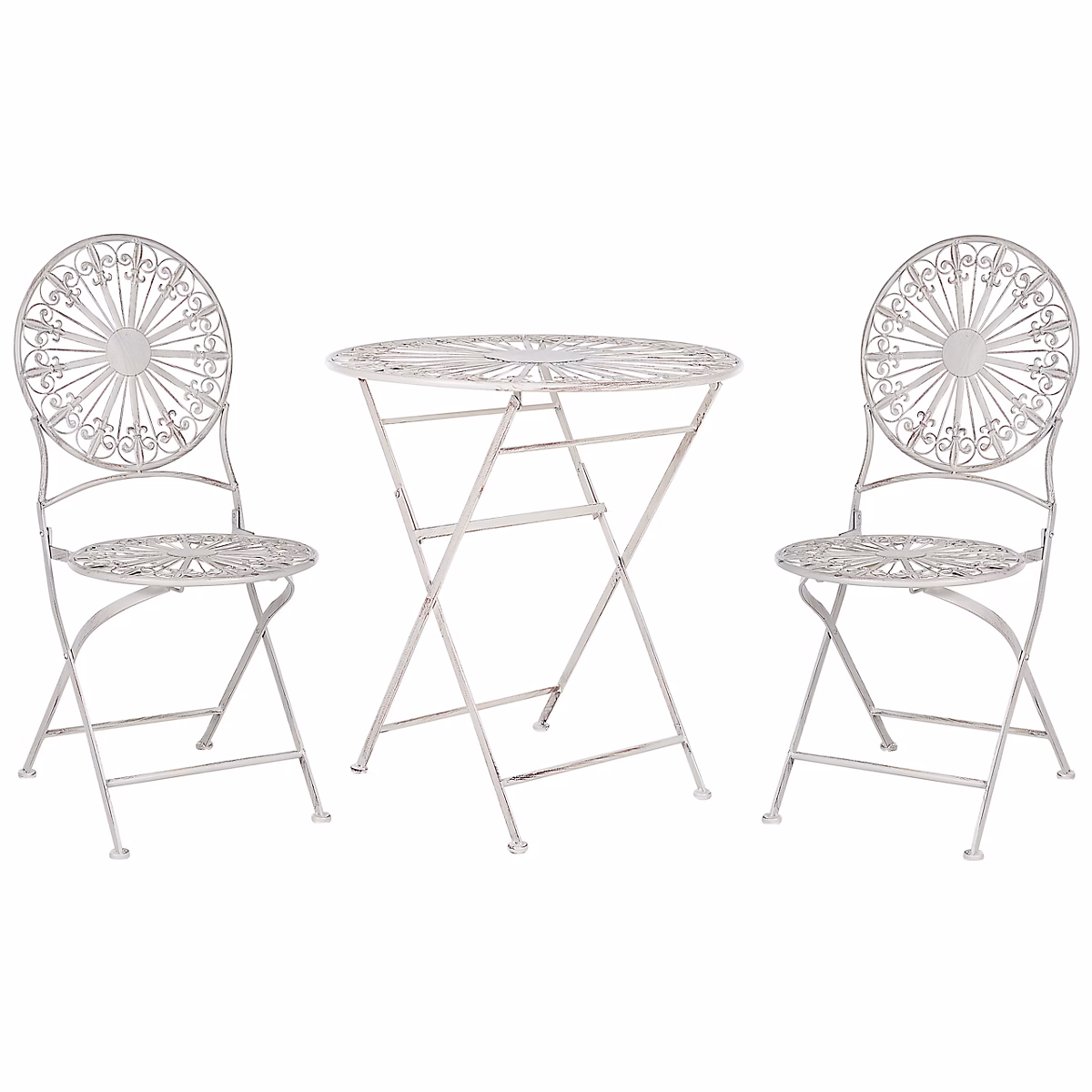 Ensemble bistrot Pliant SCAFA Métal Blanc – Réf. WNAWUMDUW8650115374
