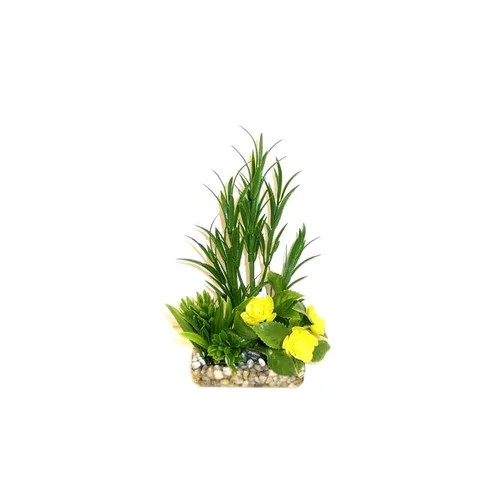 Jardin herbe vert en plastique 18 cm