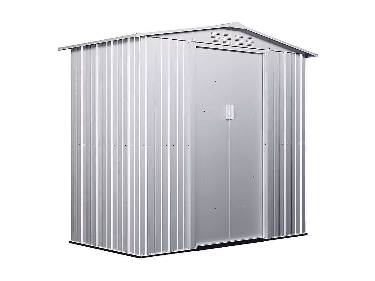 Abri de jardin métal en acier galvanisé gris 2 – 36 m², LINUS