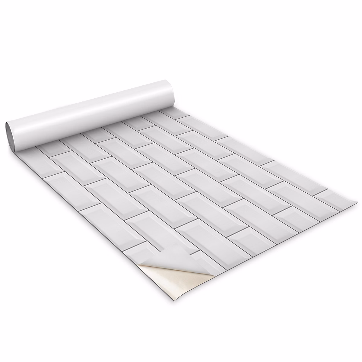 Auto Adhesif Film Vinyle Décoratif Wallfluent 100 × 50 cm Briques Modernes Pour Comptoir – Armoire