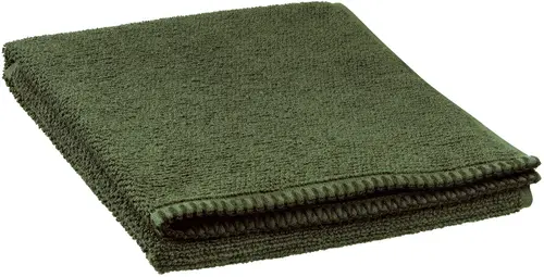 Serviette de toilette en coton coloris romarin Vivaraise Bora - 100 x 50 cm