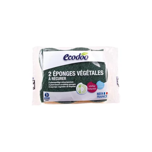 Éponges végétales à récurer Ecodoo - lot de 2