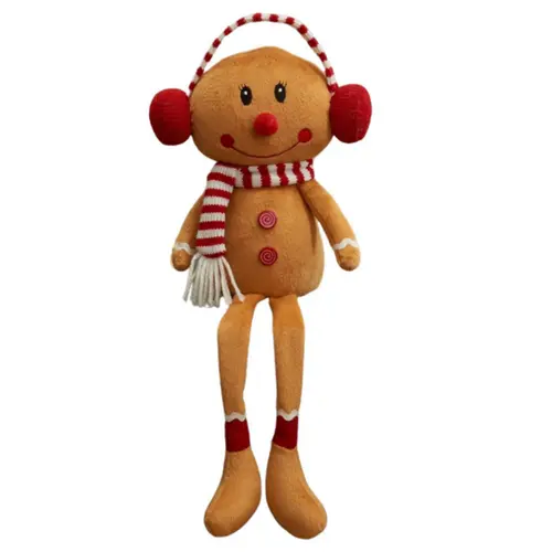 Personnage en pain d’épice assis avec jambes pendantes Mme Gingembre Gonk - 25 cm