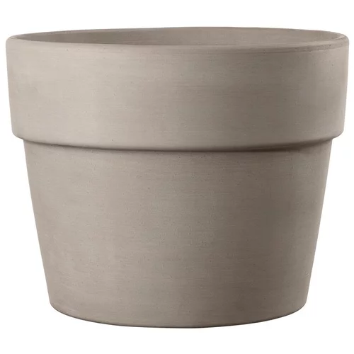 Pot en terre cuite gris Deroma Perfetto Grafite - Ø 24 x H 19,7 cm